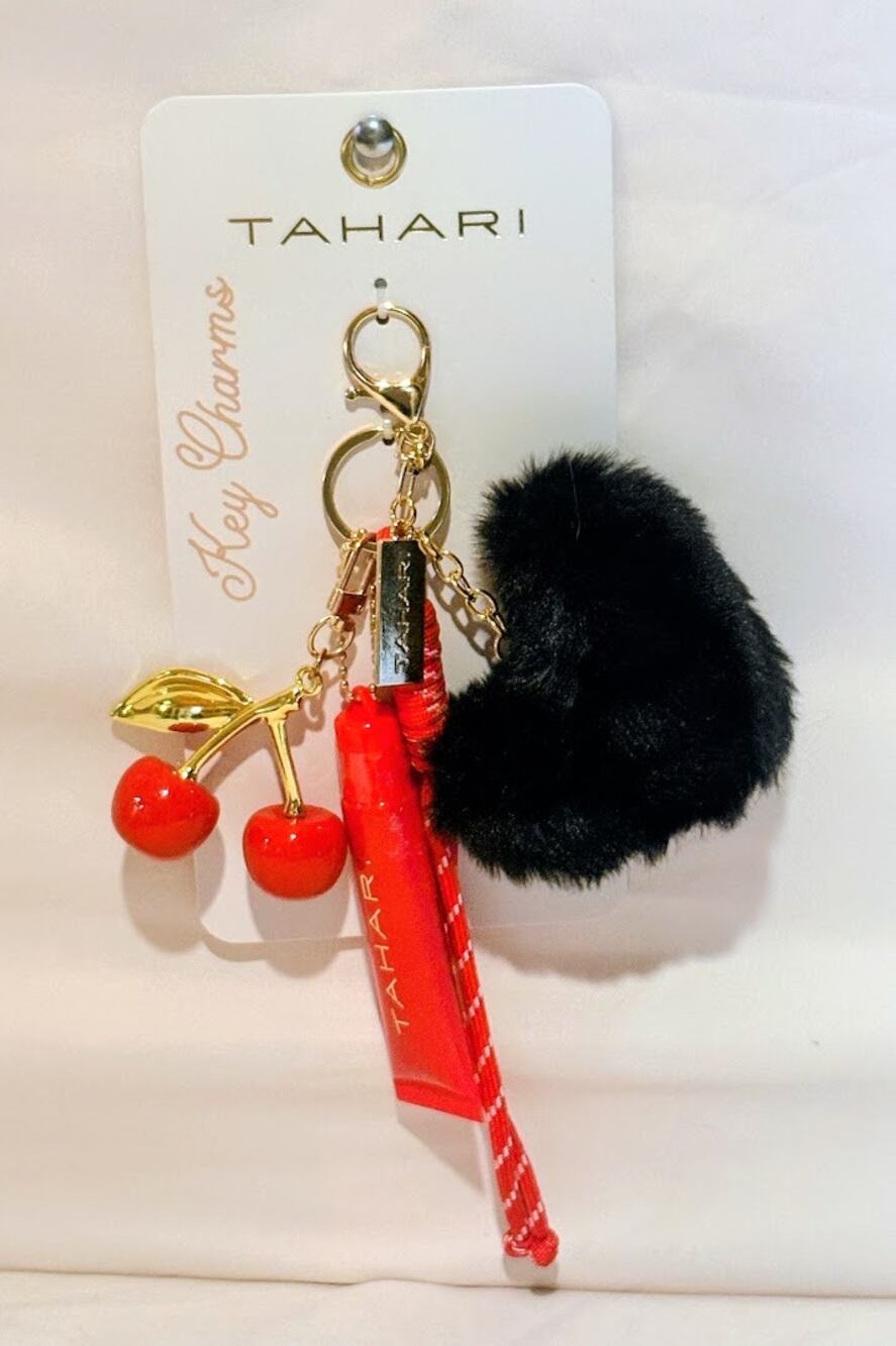 Tahari “Hey Chums” Cherry & Beauty-Themed Bag Charm